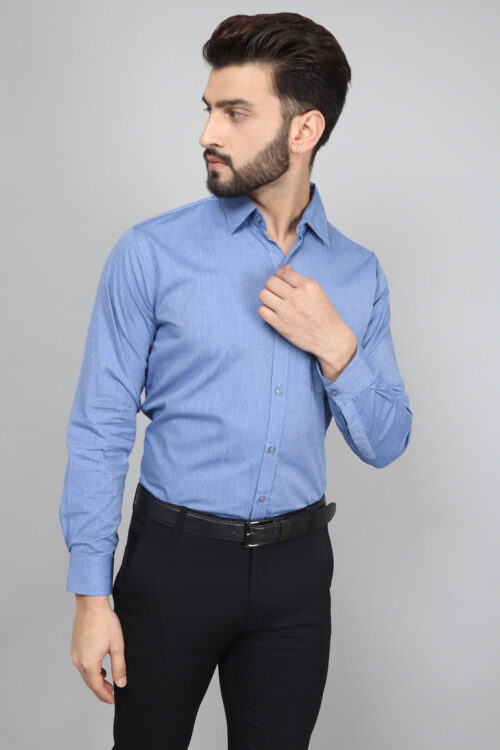 Moonstone Blue – Solid Shirts For Men