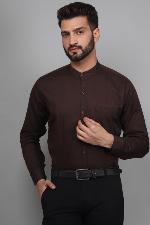 Coffee Been – Mandarin Collar Shirts For Men