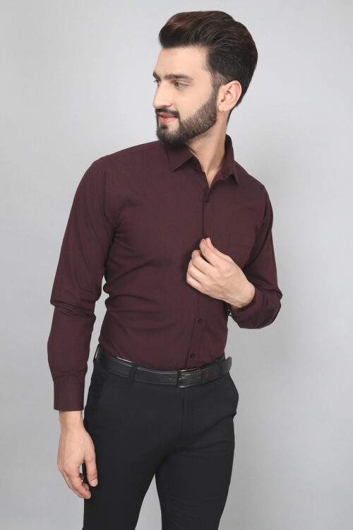 Woody Brown – Solid Shirts For Men