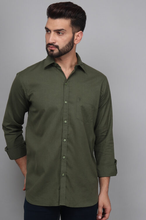 Lunar Green – Solid Shirts For Men