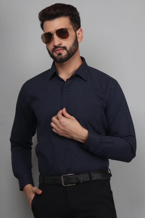 Ink Blue – Solid Shirts For Men