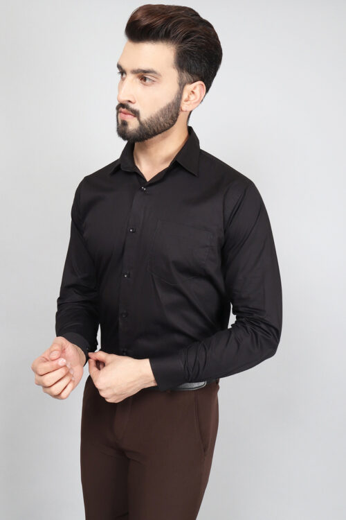 Raisin Black – Solid Shirts For Men